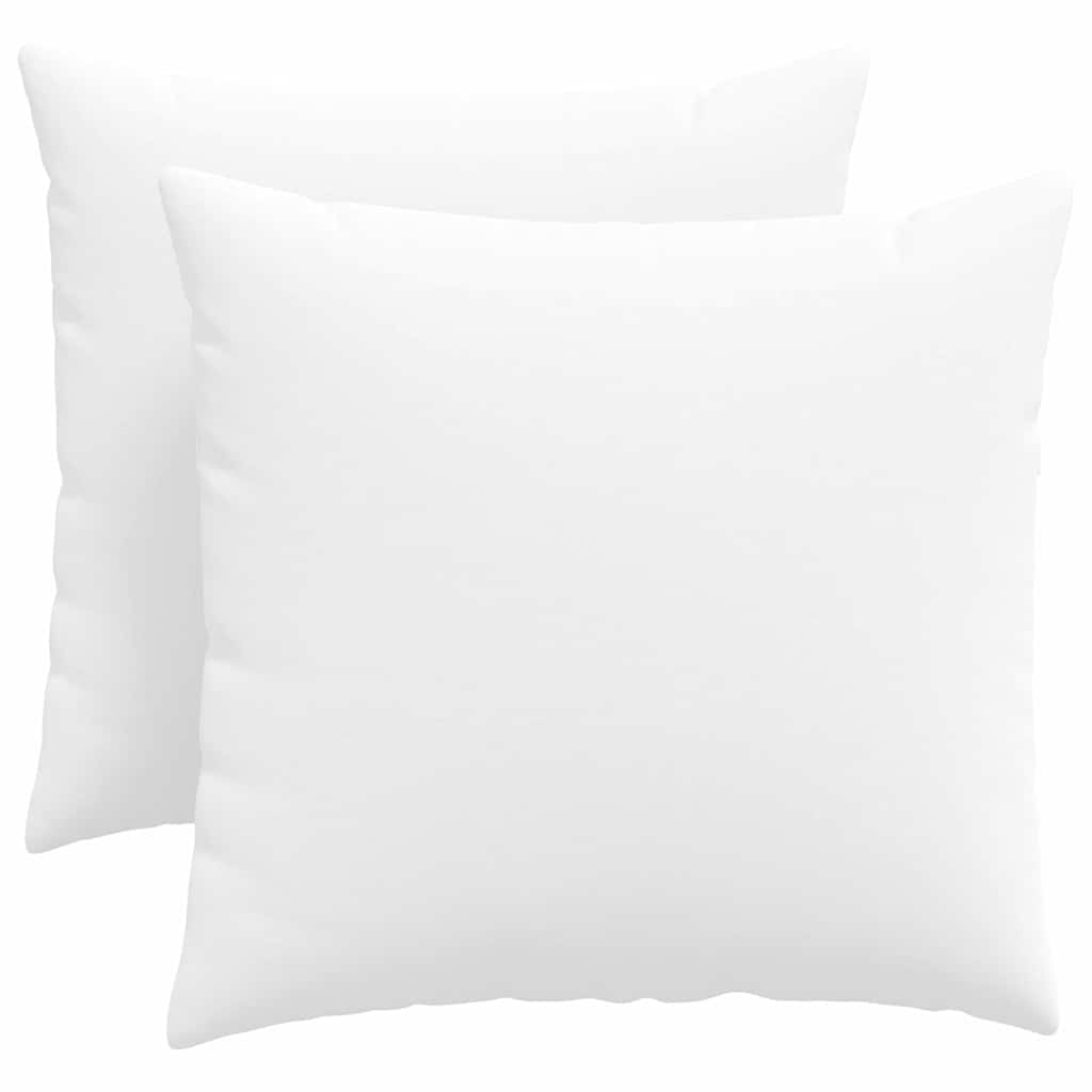 Sofa Pillows 2 pcs White 50 x 50 cm Fabric